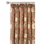 William Morris Pimpernel Red Lined Curtains